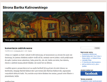 Tablet Screenshot of bartekkalinowski.art.pl